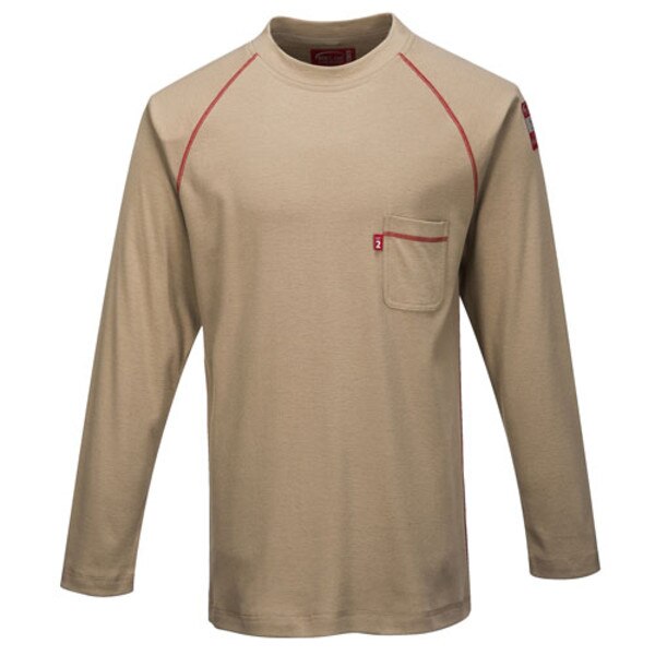 Bizflame FR Crew Neck Shirt in Khaki